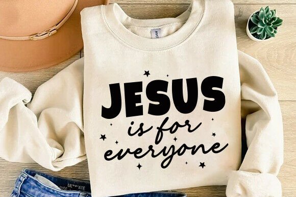 Aesthetic Christian PNG: Jesus Loves PNG T-Shirt Designs