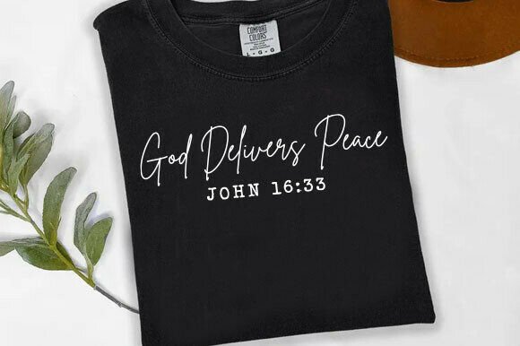 God Delivers Peace PNG for T-Shirt Designs