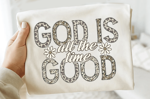God is Good All the Time Camo Jesus SVG — T-Shirt Designs
