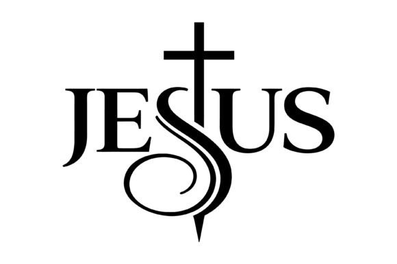 Jesus Cross Typography SVG for T-Shirt Designs
