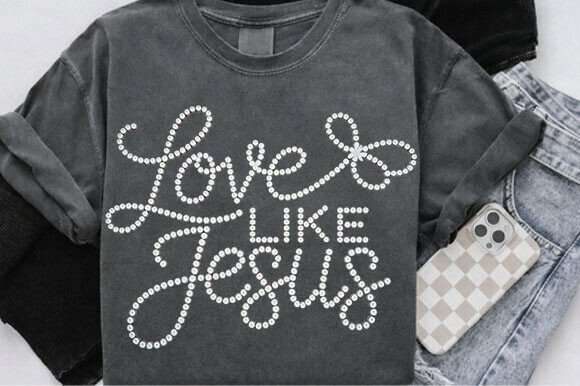 Love Like Jesus Faith PNG, Girly Coquett T-Shirt Designs