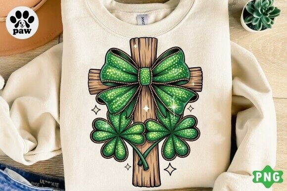 St Patricks Day Christian PNG, Cross PNG T-Shirt Designs